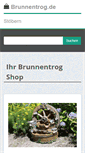 Mobile Screenshot of brunnentrog.de